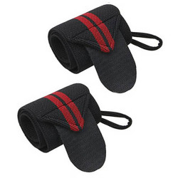 RED GYM WRIST STRAPS