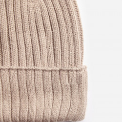 CHANNING RIB BEANIE - MOCHA