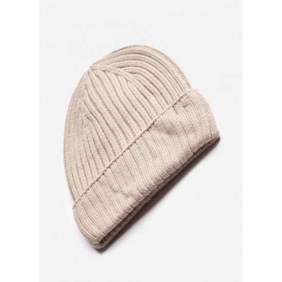 CHANNING RIB BEANIE - MOCHA