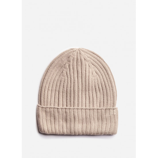 CHANNING RIB BEANIE - MOCHA