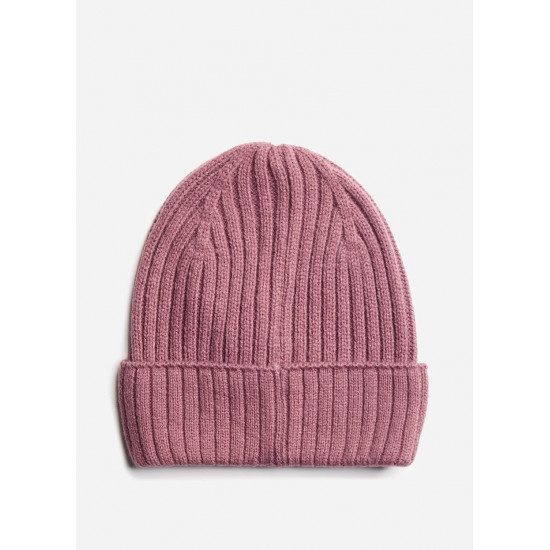  CHANNING RIB BEANIE - GRAPE