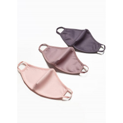 NANO FACE MASK (3PK) - PINK/GREY/ROSE