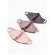 NANO FACE MASK (3PK) - PINK/GREY/ROSE