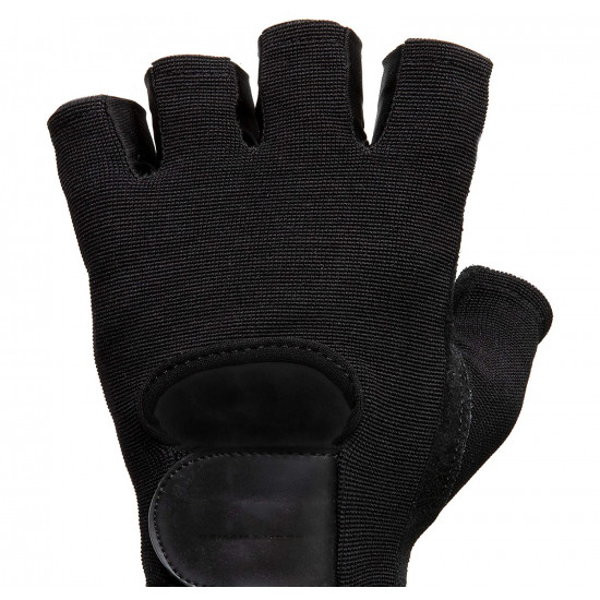 Heavy Duty Double Layer Gel Padded Leather Weight Lifting Gloves (Pair)