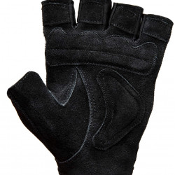 Heavy Duty Double Layer Gel Padded Leather Weight Lifting Gloves (Pair)