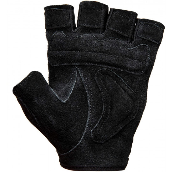 Heavy Duty Double Layer Gel Padded Leather Weight Lifting Gloves (Pair)