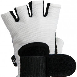 Mens Basic Leather Fingerless Weight Lifting Gloves