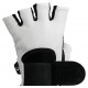 Mens Basic Leather Fingerless Weight Lifting Gloves