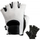 Mens Basic Leather Fingerless Weight Lifting Gloves