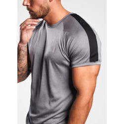  CORE PLUS POLY TEE - CHARCOAL MARL