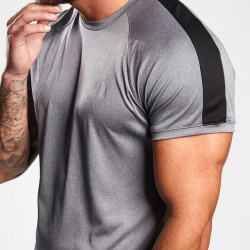  CORE PLUS POLY TEE - CHARCOAL MARL