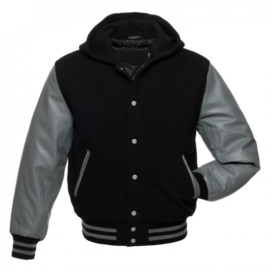  varsity jacket with real leather sleeves 