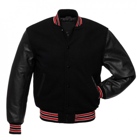  varsity jacket with real leather sleeves 