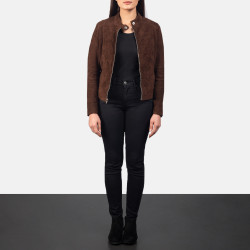 Kelsee Mocha Suede Jacket