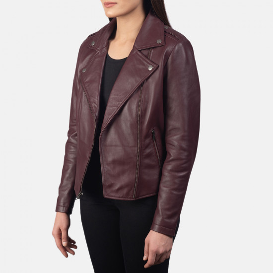 Flashback Maroon Leather Jacket