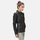 Cityscape Black Leather  Jacket