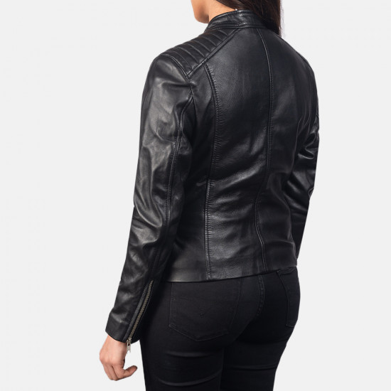 Kelsee Black Leather Jacket