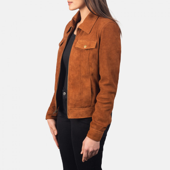 Suzy Brown Suede Jacket