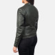 Kelsee Green Leather Jacket