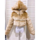  Faux Fur Bubble Jacket