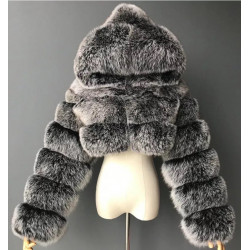  Faux Fur Bubble Jacket