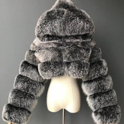  Faux Fur Bubble Jacket