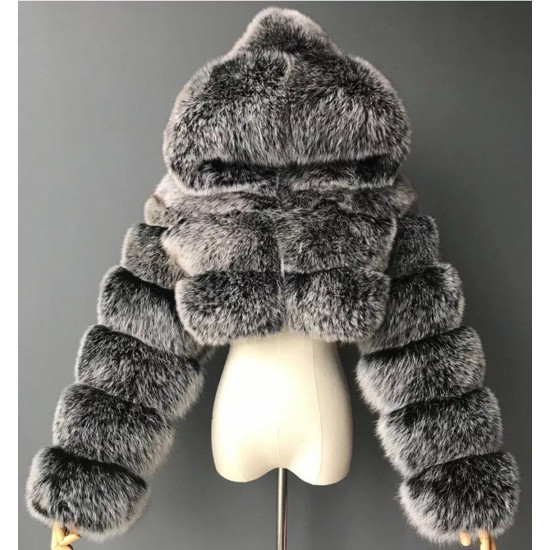  Faux Fur Bubble Jacket