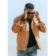 Vintage Denim Jackets Men Slim Fit 