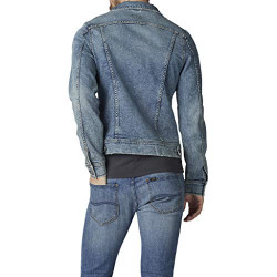  Men's Denim Jacket, Old School, Medium