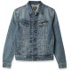  Men's Denim Jacket, Old School, Medium