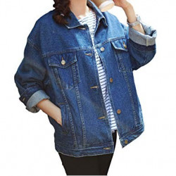 DARK BLUE WOMENs DENIM JACKET