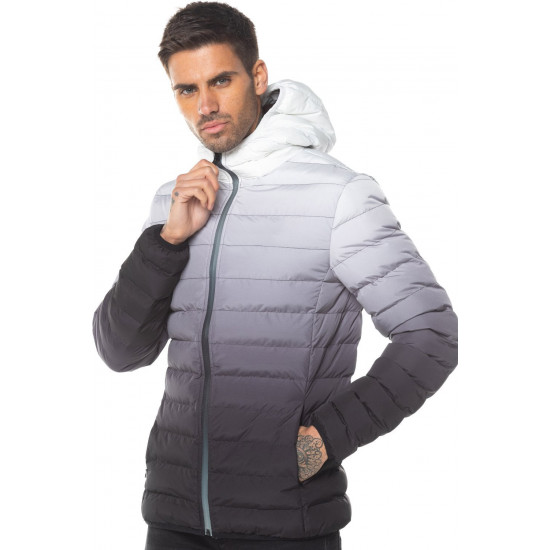 Space Puffer Jacket - Black/White