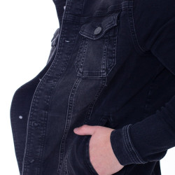 Denim Jacket Skinny Fit -Black