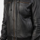 Black Leather Bomber Jacket