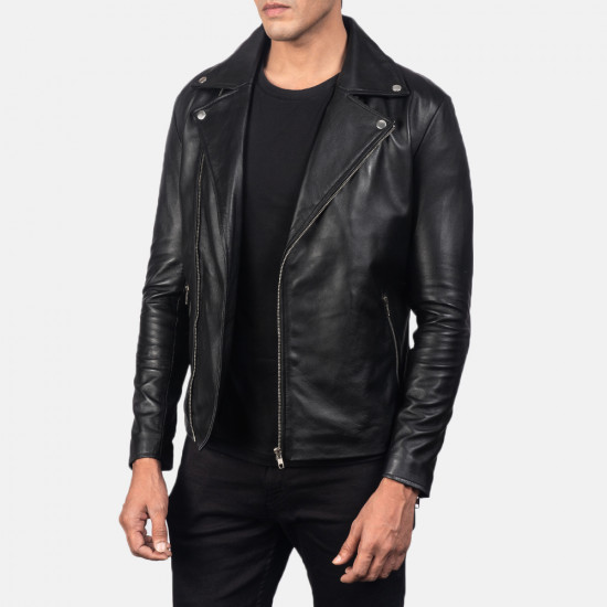 Ionic Black Leather Jacket