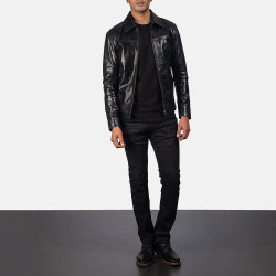 Mystical Black Leather Jacket