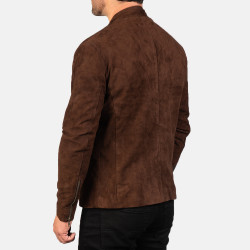 Charcoal Mocha Suede  Jacket