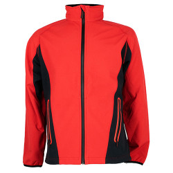 Softshell jacket red-black