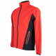 Softshell jacket red-black