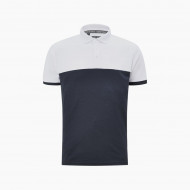 Block Polo Shirt - Anthracite/White