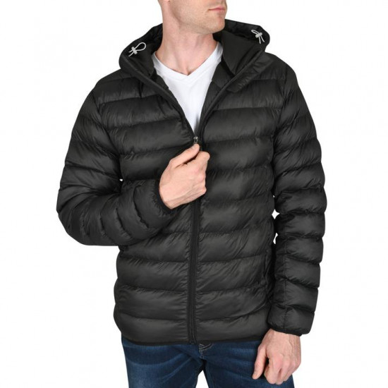 MEDIUM-WEIGHT PUFFER JACKETS FOR TALL MEN IN BLACK