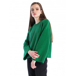 Women sweater Loop Green