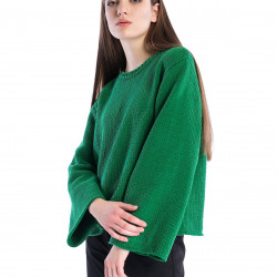 Women sweater Loop Green