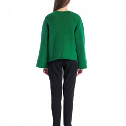 Women sweater Loop Green