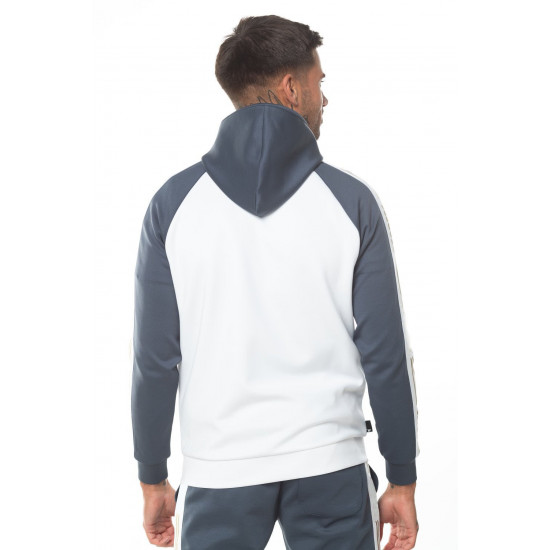 Hooded Track Top - White/Anthracite