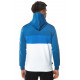 Triple Panel Taped Full Zip Poly Track Top With Hood