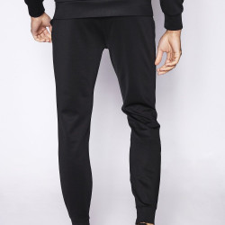 Colour Pop Trims Poly Track Pants - Black/Hot Red