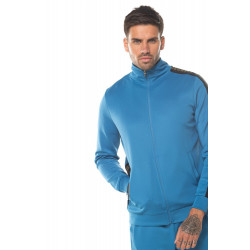 Asymmetric Poly Track Top - Deep Water Blue