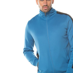 Asymmetric Poly Track Top - Deep Water Blue