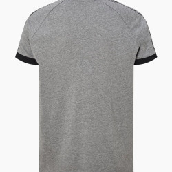 Taped Ringer T-Shirt - Charcoal/Black